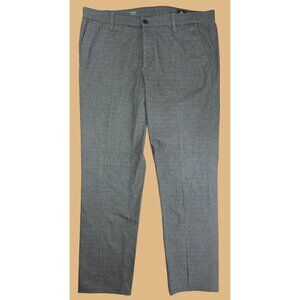 Adriano Goldschmied Mens Marshall Slim Trousers 38x32 Gray Houndstooth Pattern